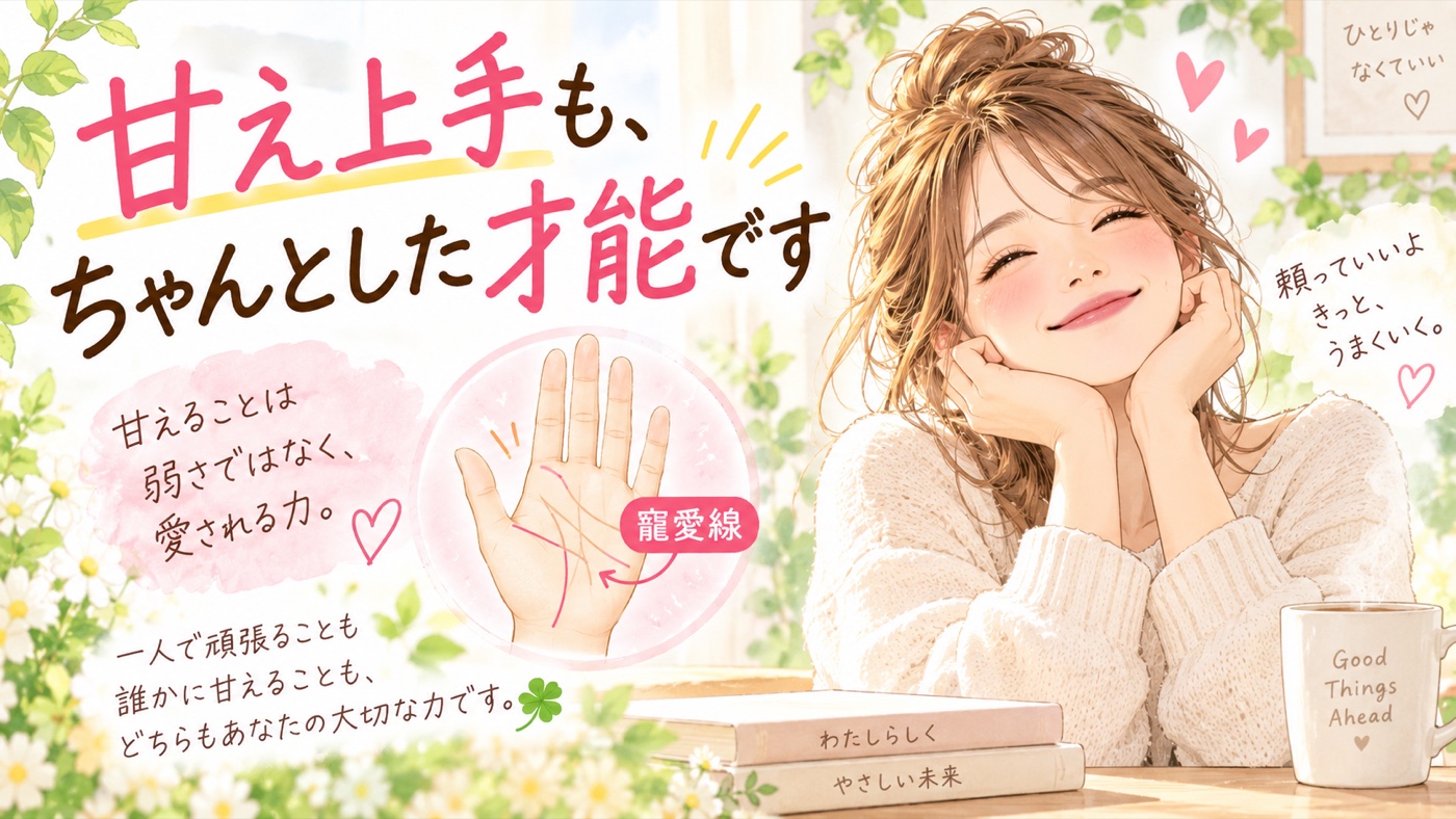 甘え上手も、ちゃんとした才能です「寵愛線」
