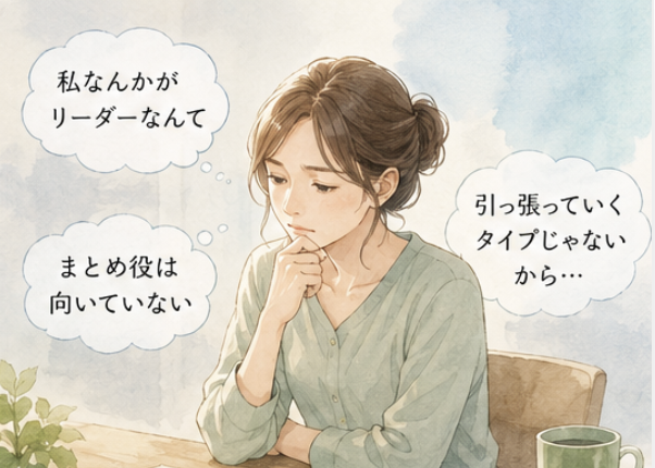 「私なんかがリーダーなんて」と悩む女性
