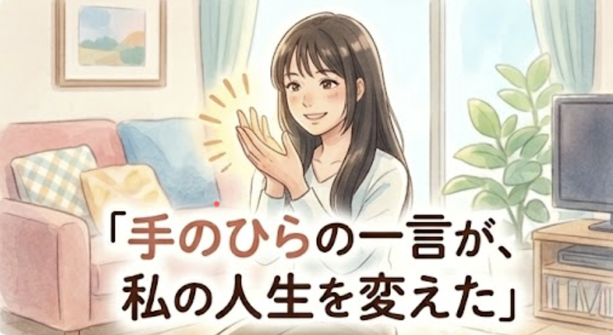 手のひらの一言が、私の人生を変えた